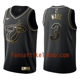 NBA Miami Heat Trikot Dwyane Wade 3 Nike Schwarz Golden Edition Swingman - Herren